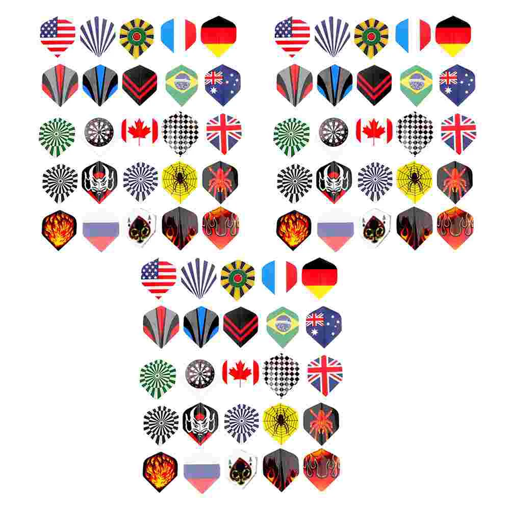 

75 шт. Дротика полет творческая Дротика запасные части легкая дротика ПОЛЕТЫ