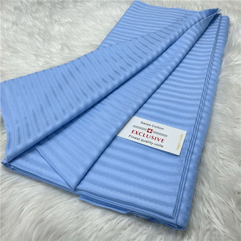 

5 Yards African Fabrics Soft Atiku Fabric For Men Suit Making Swiss Material 100% Cotton Fabrics For Clothes Sewing Wedding Part