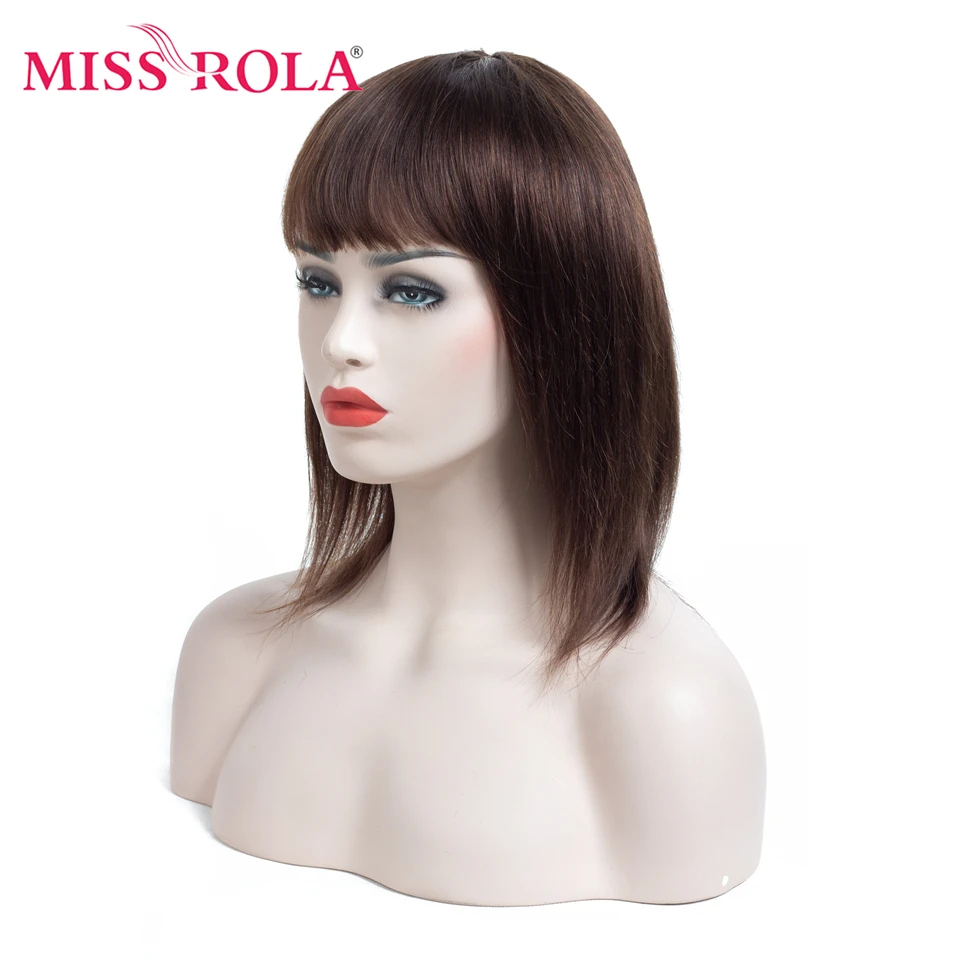 Прямые искусственные бразильские волосы MISS ROLA # 99J 4 1B не Реми 100% человеческие