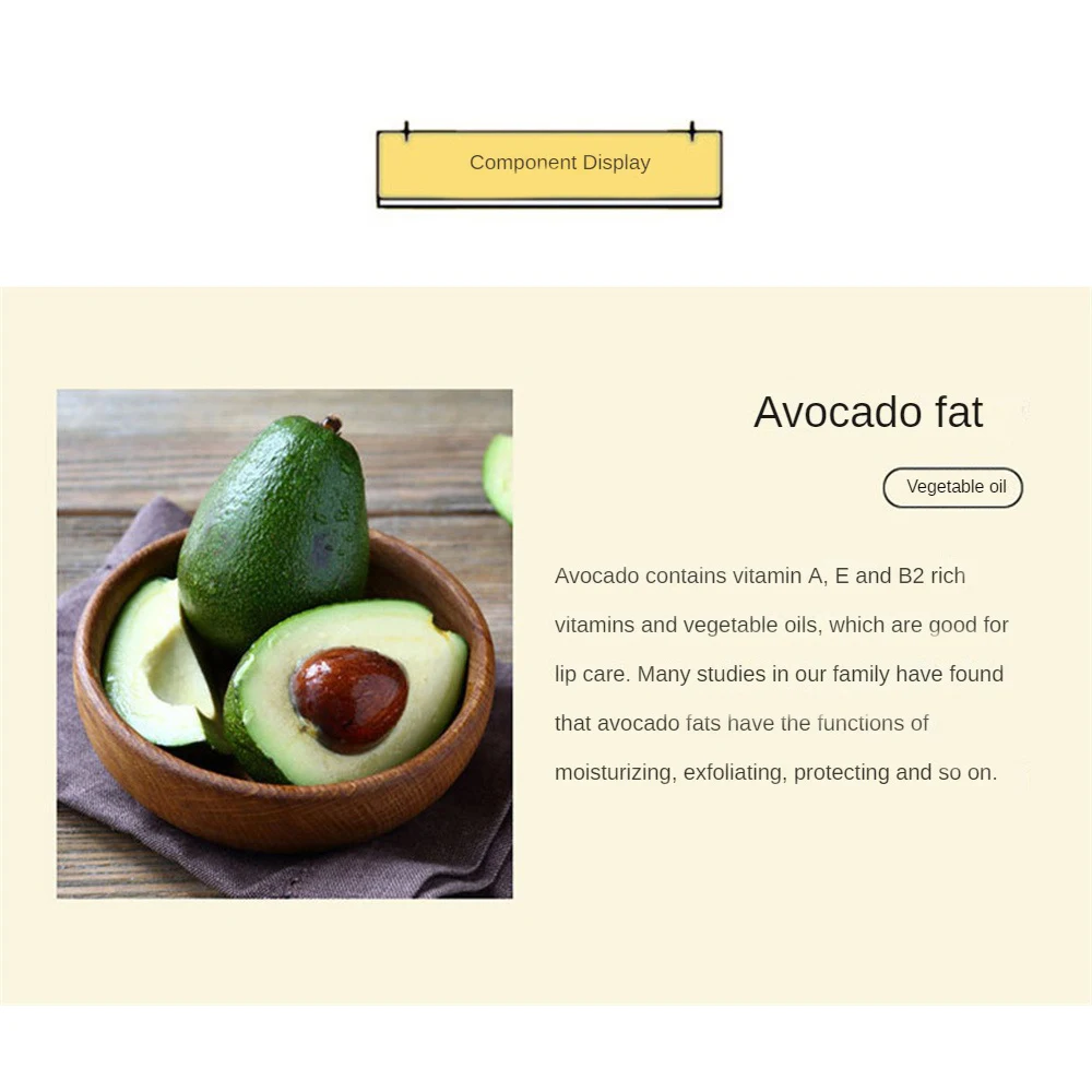 Натуральная растительная помада без карточек увлажняющая приятная для кожи