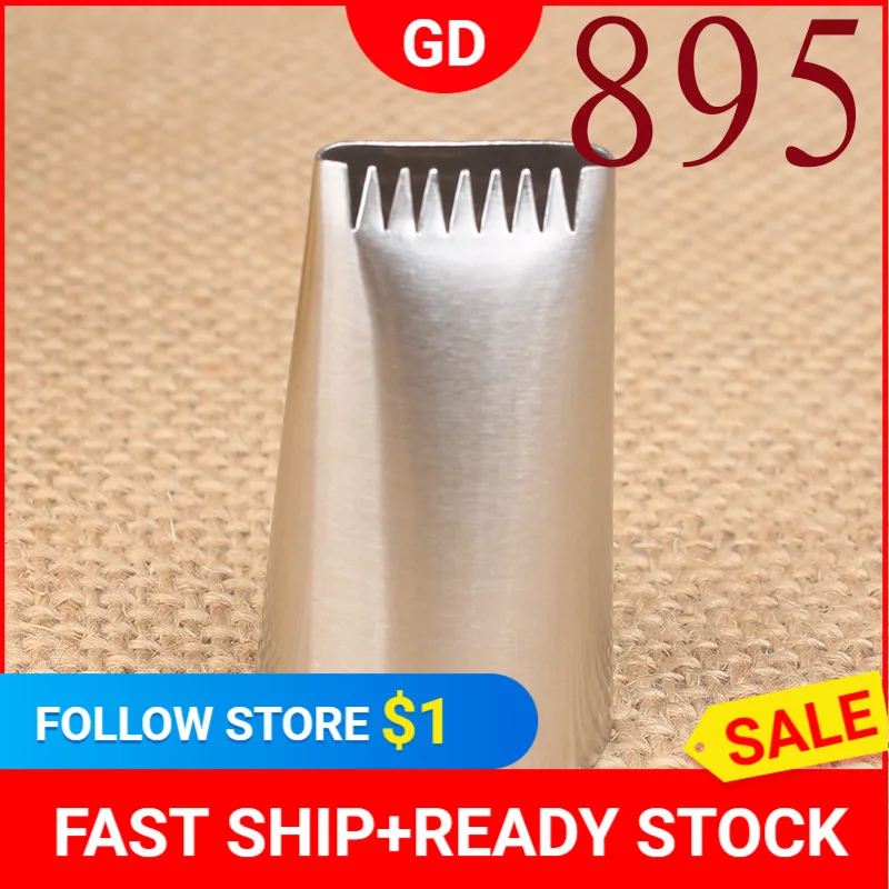 

895# 304 Stainless Steel Single-Sided Woven Decorating Nozzle Welding Polishing Baking DIY Tool Medium