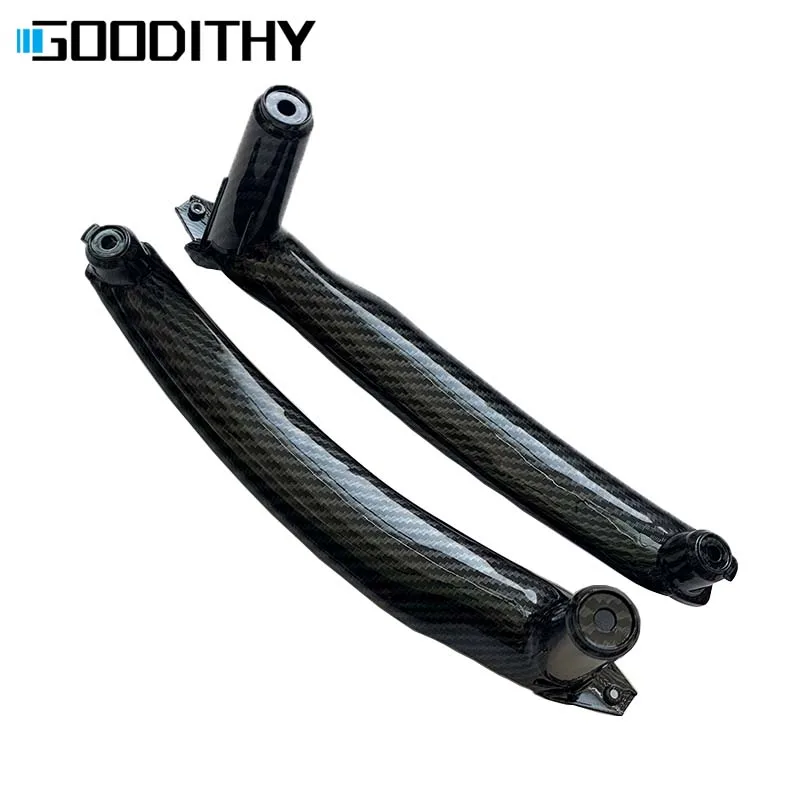 

Новая цветная ручка для автомобильной внутренней двери из углеродного волокна для BMW X5 X6 E70 E71