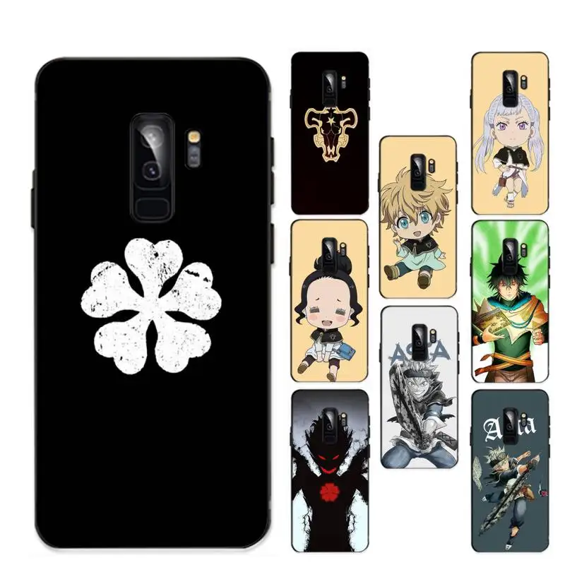 

YNDFCNB Black Clover Phone Case for Samsung A51 A30s A52 A71 A12 for Huawei Honor 10i for OPPO vivo Y11 cover