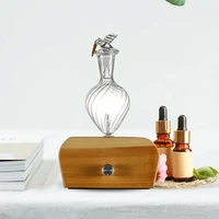 waterless aroma essential oil diffuser wooden glass aromatherapy air fragrance electric scent diffuser nebulizer for home