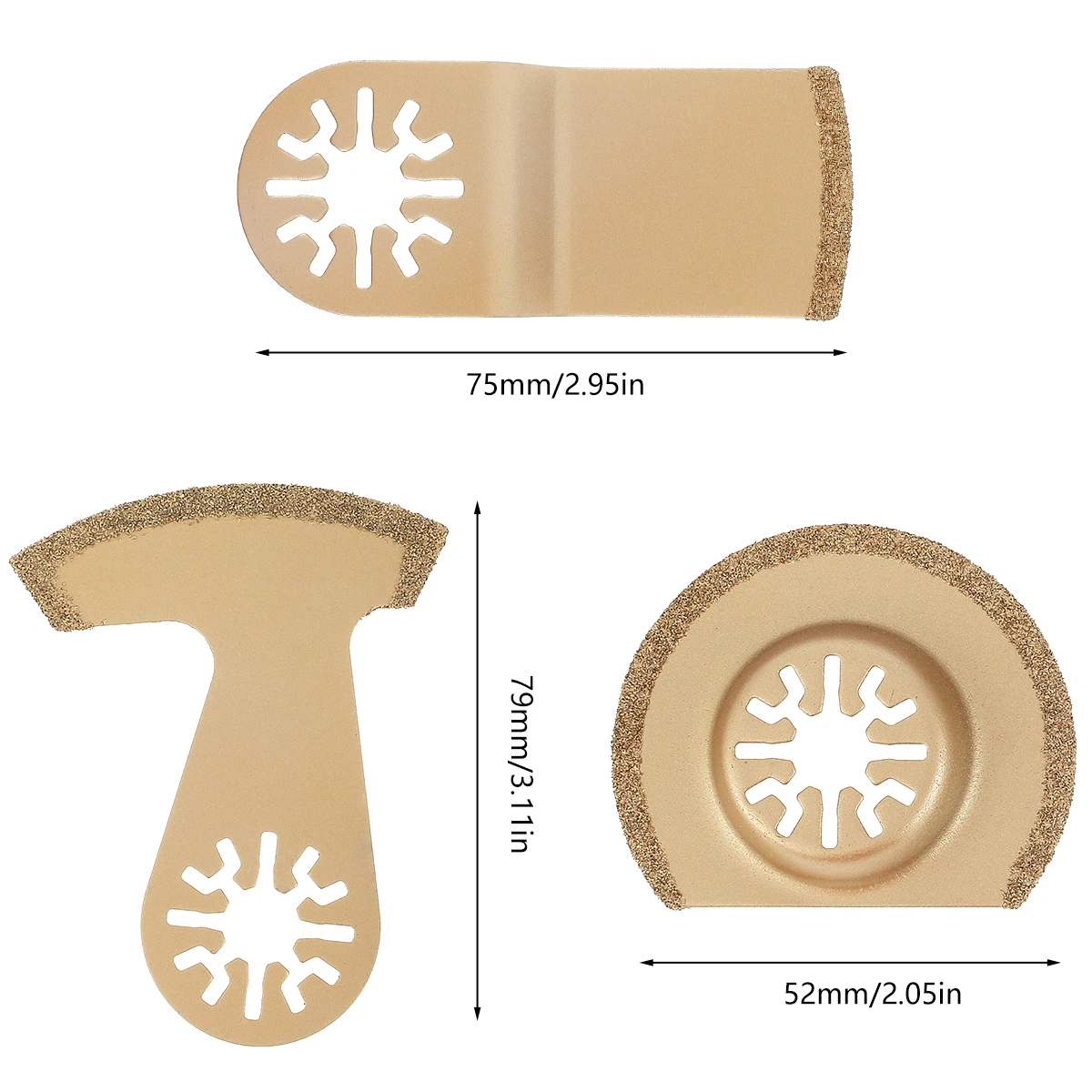 

Набор пильных дисков Jokapy для осциллирующих инструментов 3 шт.