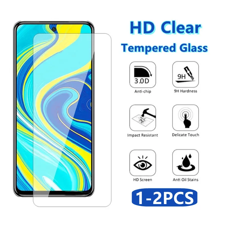 

Прозрачное стекло для Xiaomi Redmi Note 10s 10 9 Pro, защитная пленка для экрана Xiaomi Mi Poco X3 Pro, X3NFC, Redmi 9, 9A, 9C, 9T, 1-2 шт.