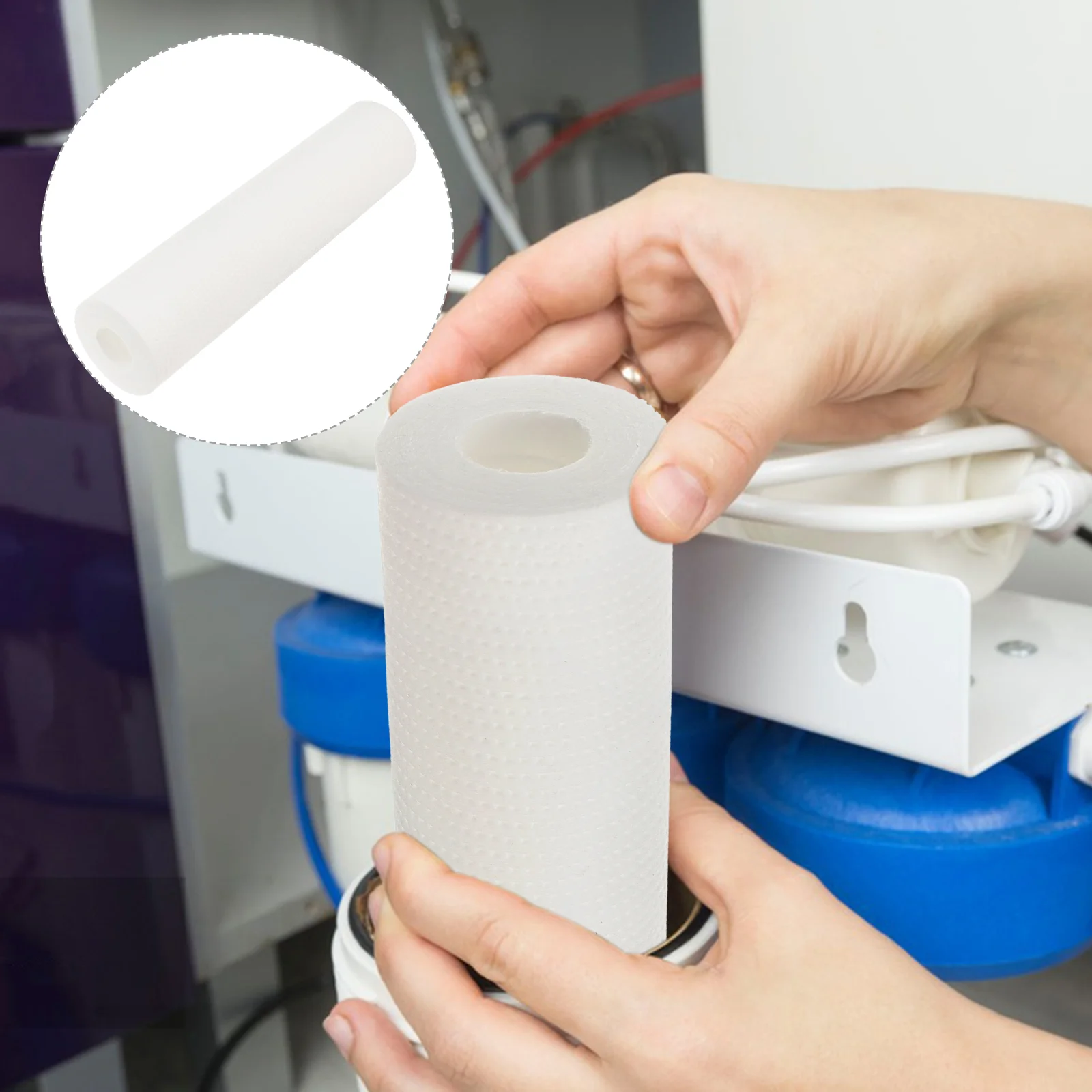 

6pcs Whole House Water Filter 5um Sediment Filter Home Water Purifier Supplies
