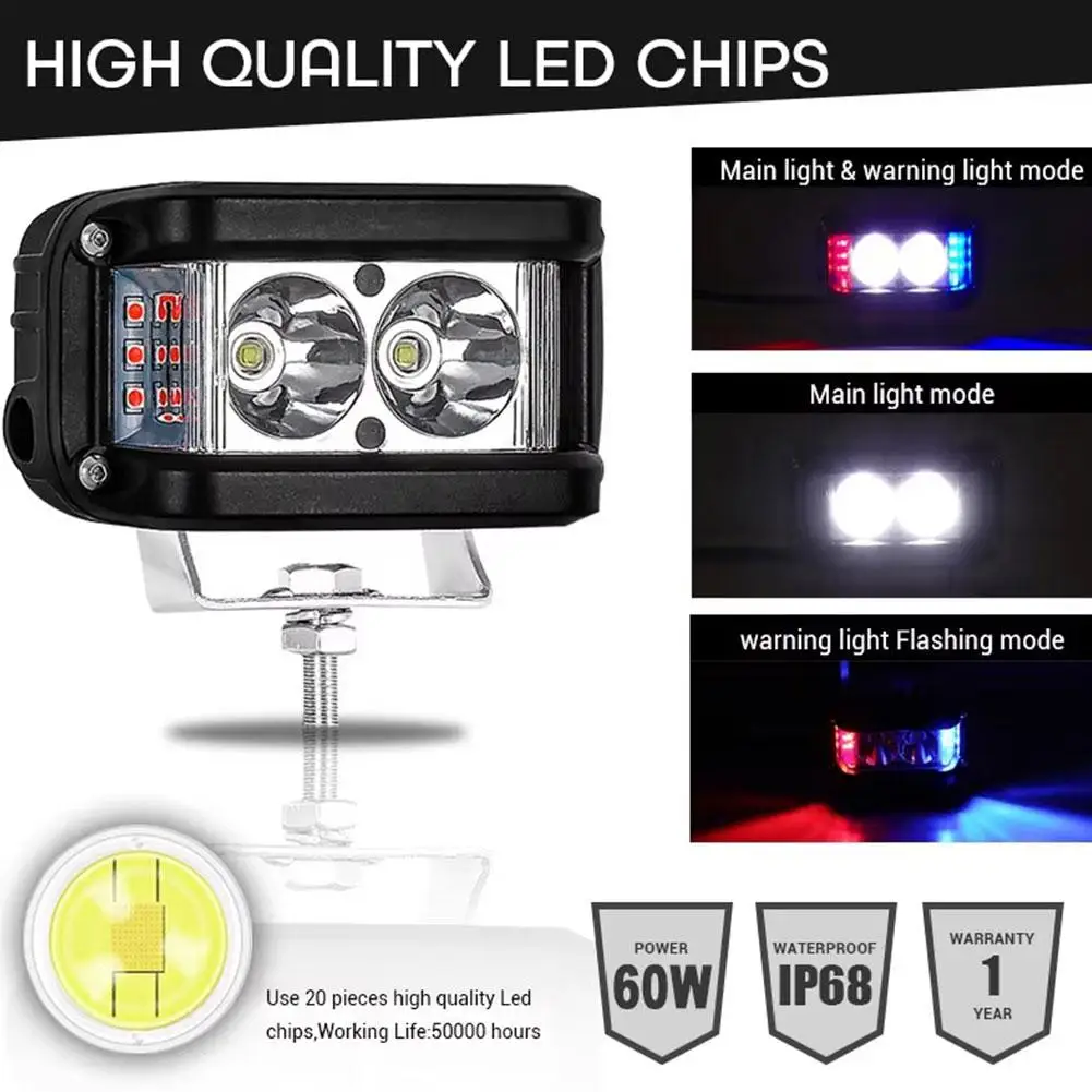 12 В-30 в 4 дюйма светодиодная лампа для рабочего освещения