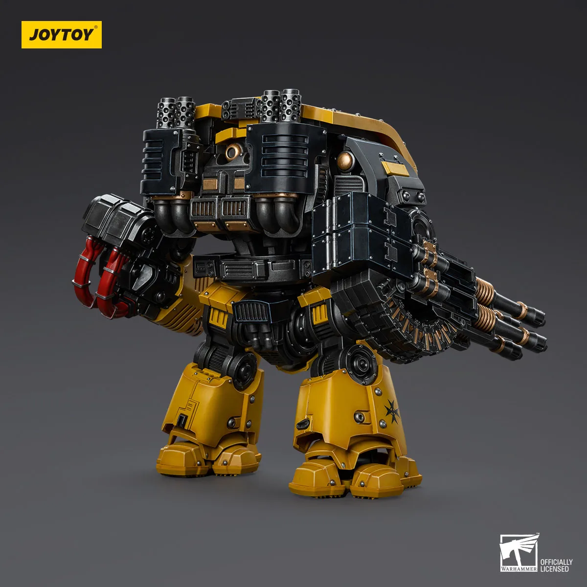 В наличии JOYTOY 1/18 lmperial Fists Leviathan Dreadnought с Cyclonic Melta Lance и Storm Cannon Mecha Аниме Модель