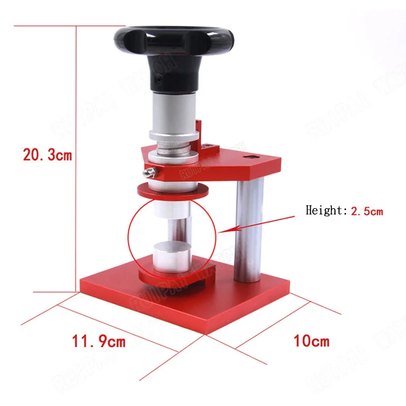 Пресс-инструмент для часов Точный хрустальный ободок Закрывающаяся крышка