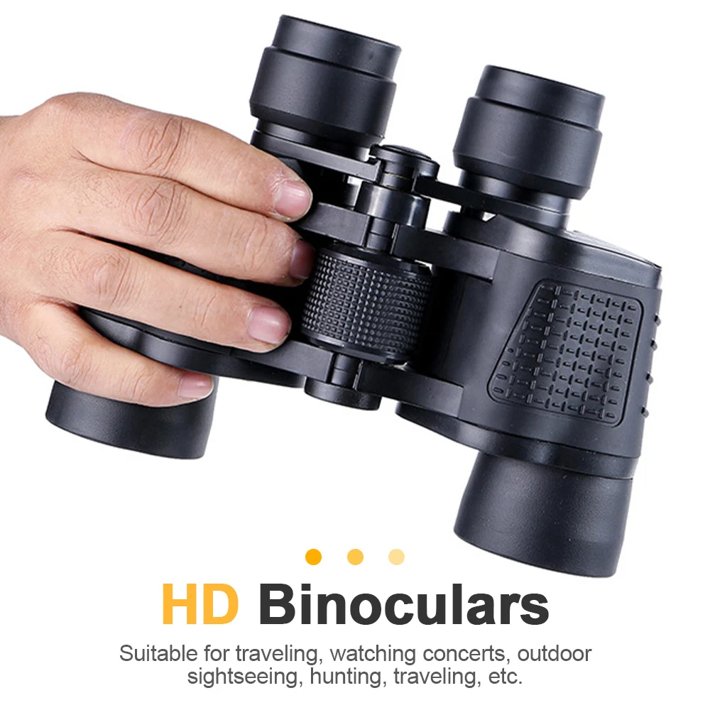 

80X80 HD Binocular Portable Compact High Power Durable Binocular Large Field of View Optical Lens Outdoor Bird Watching