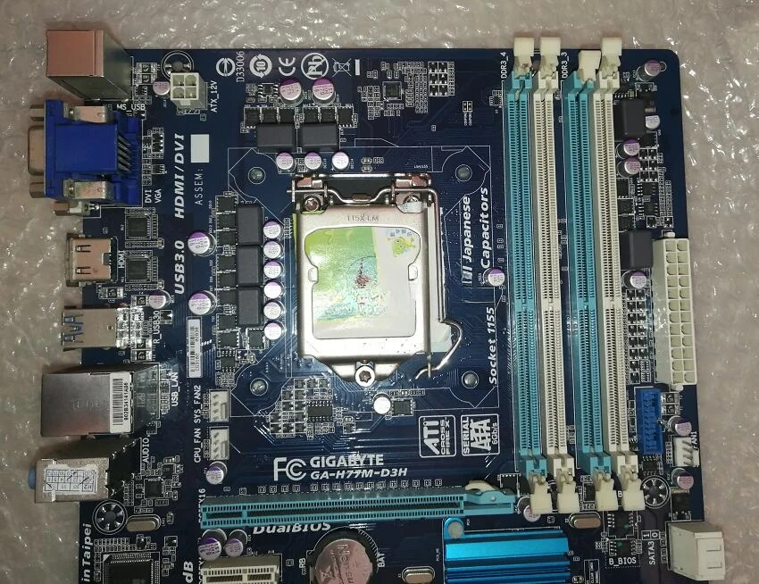 Для Gigabyte H77M-D3H 1155-контактная панель дисплея H77 поддержка основной платы 3770 1230