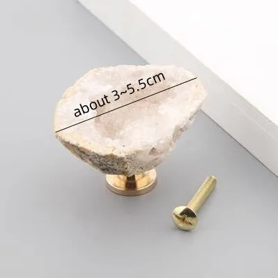 

Ручки для шкафов из латуни и белого кристалла