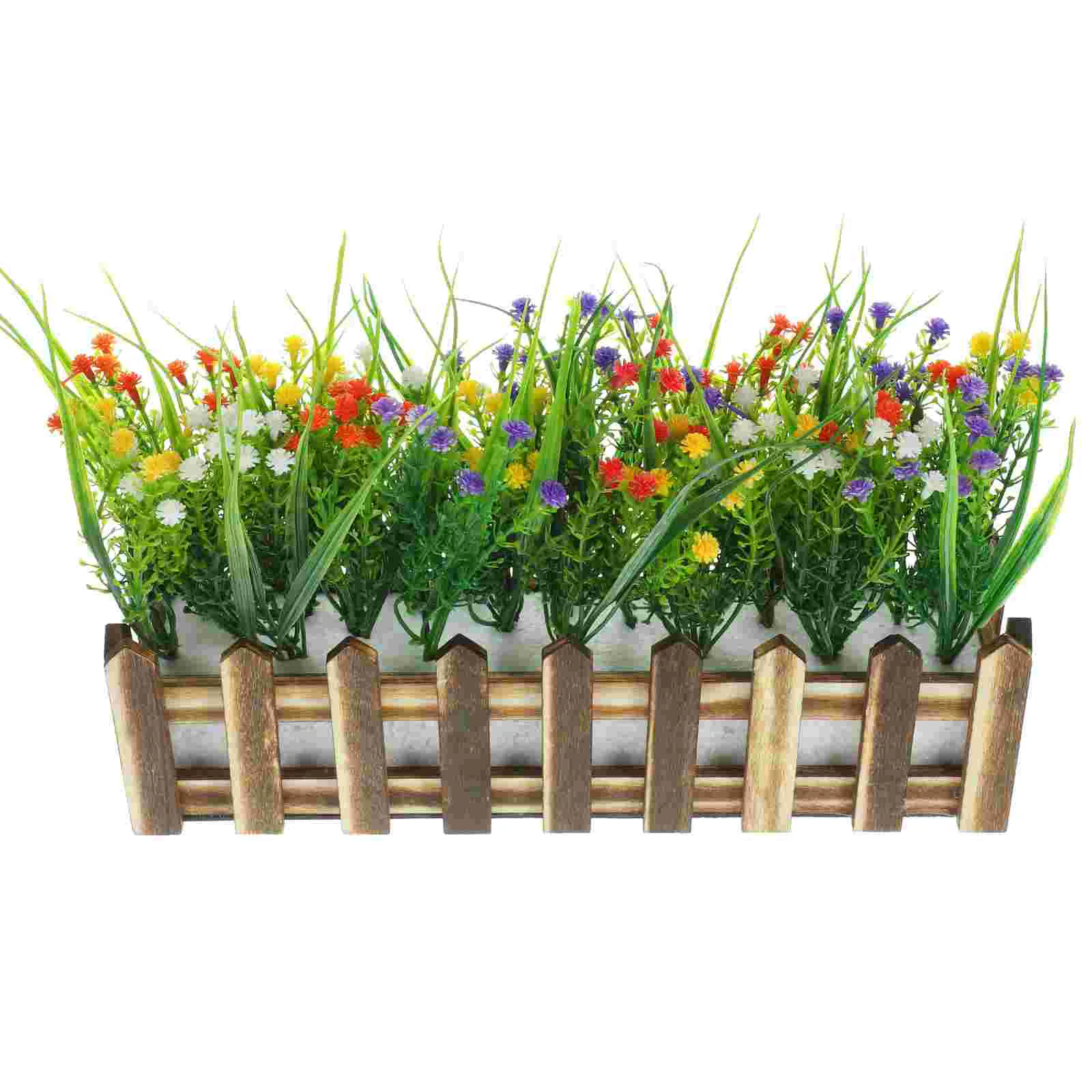 

Plants Pots Artificial Flower Fence Lifelike Gypsophila Flowers Centerpieces Tables Arrangement Vivid Decor Office