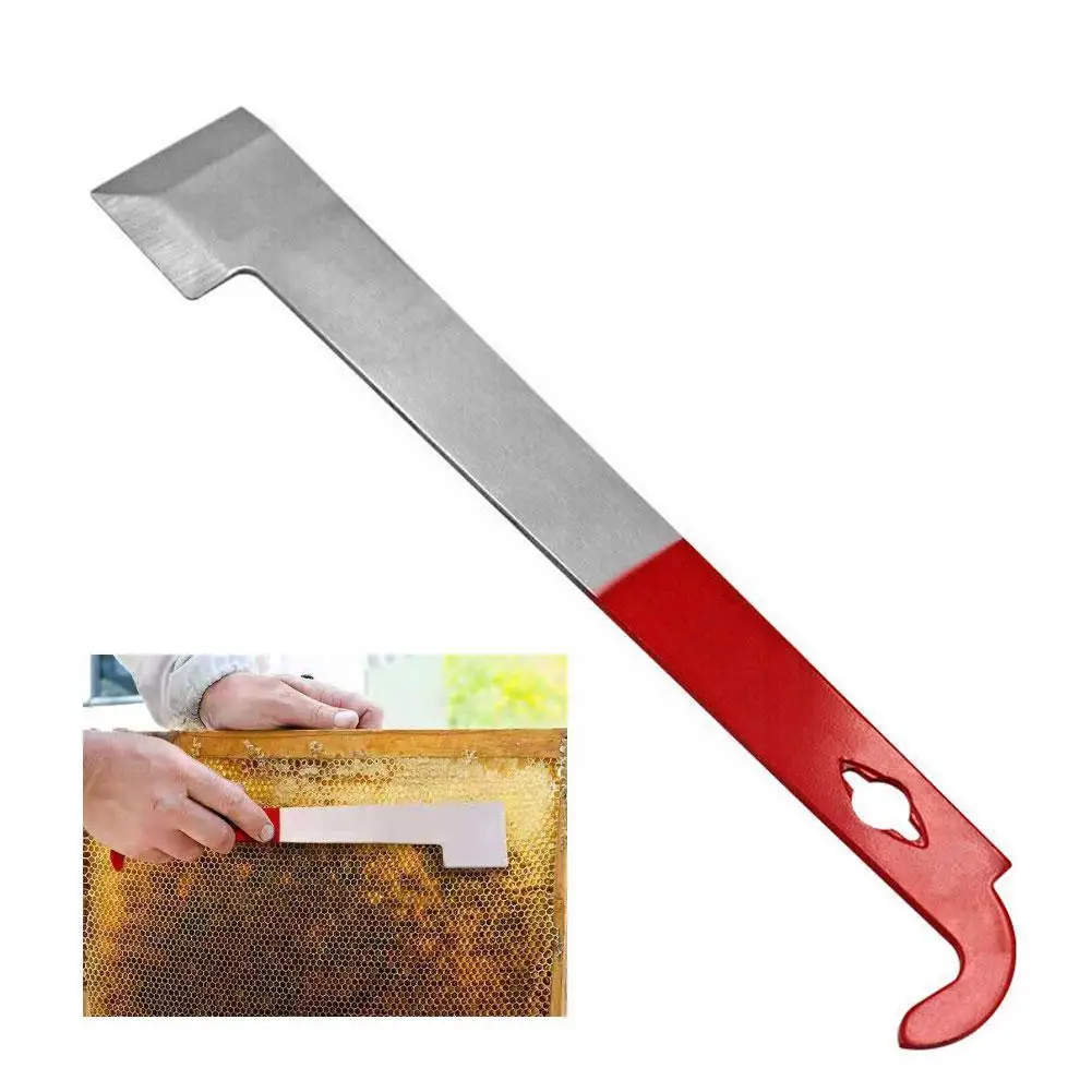 

Beekeeping Tools 26.5cm J Shape Hook Beekeeper Tool Stainless Knife Scraper Bee And Lifter Frame Tool Hive Scraping L5B6