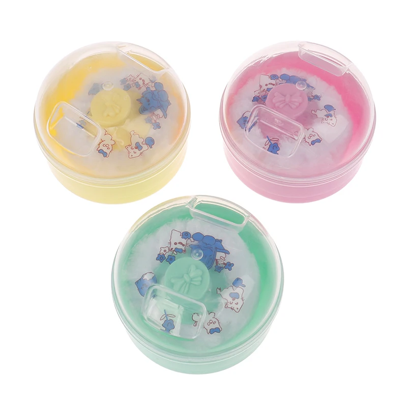 1Pcs Baby Soft Face Body Cosmetic Powder Puff Talcum Sponge Box Case Container images - 6