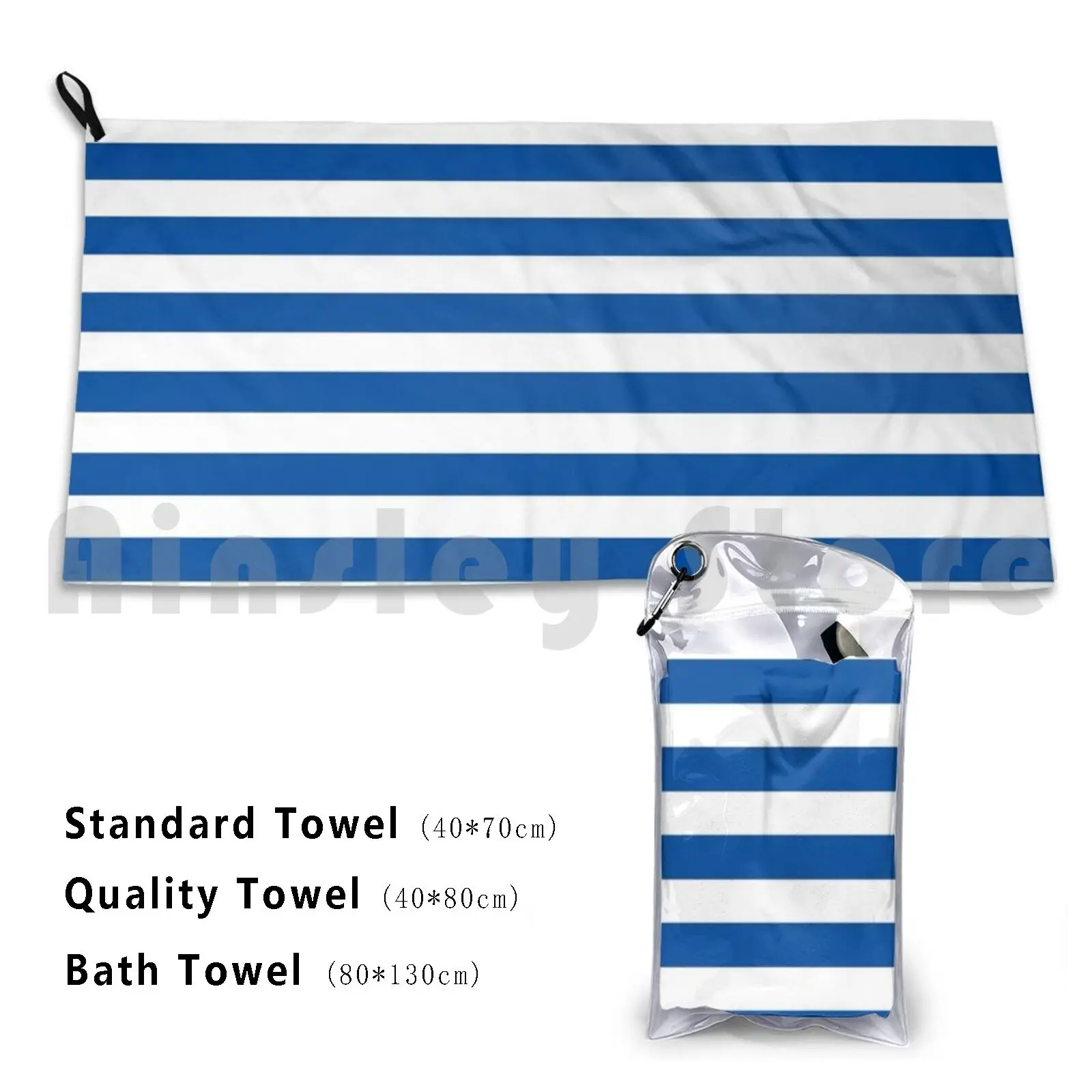 

Marina | Blue Stripes Custom Towel Bath Towel Gautier Blue Streak Marine Marina Sea Mar Beach Idea Cover