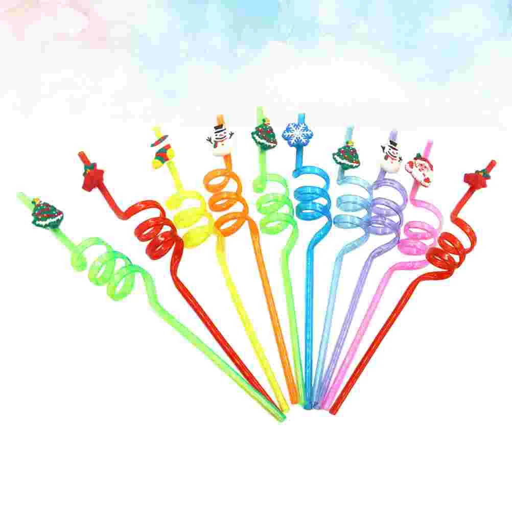 

Straws Christmas Reusable Straw Party Printing Drinkingpaperdecor Holiday Xmas