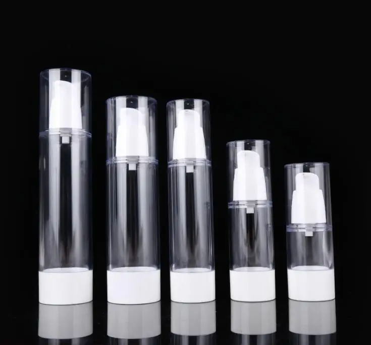 

15/30/50/80/100ml AS airless bottle, vacuum pump bottle, cosmetic container, plastic bottle Perfume Bottle SN856