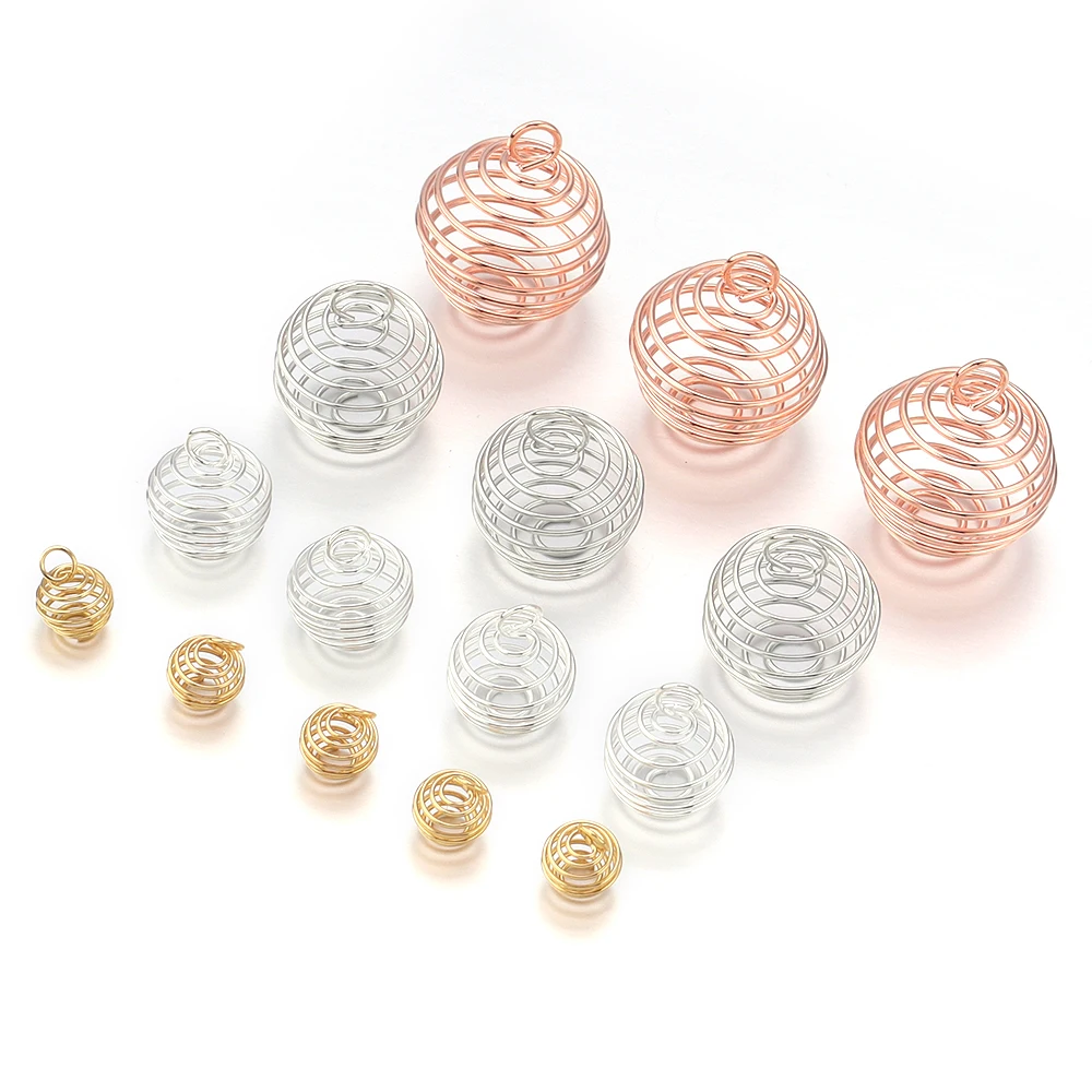 Модные геометрические металлические проволочные тканые серьги-шарики