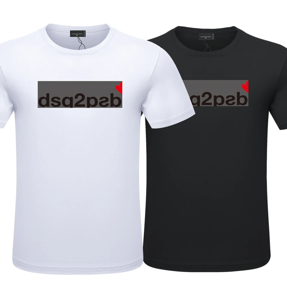 

DSQ2 Summer O-Tshirt Mens Women Casual DSQ2 Print Short Sleeve Couple T-shirt Cotton Sports T-shirt Hip Hop Tees Streetwear