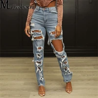vintage baggy ripped jeans women fashion loose wide leg high waist straight pants washed blue denim trousers streetwear 2022