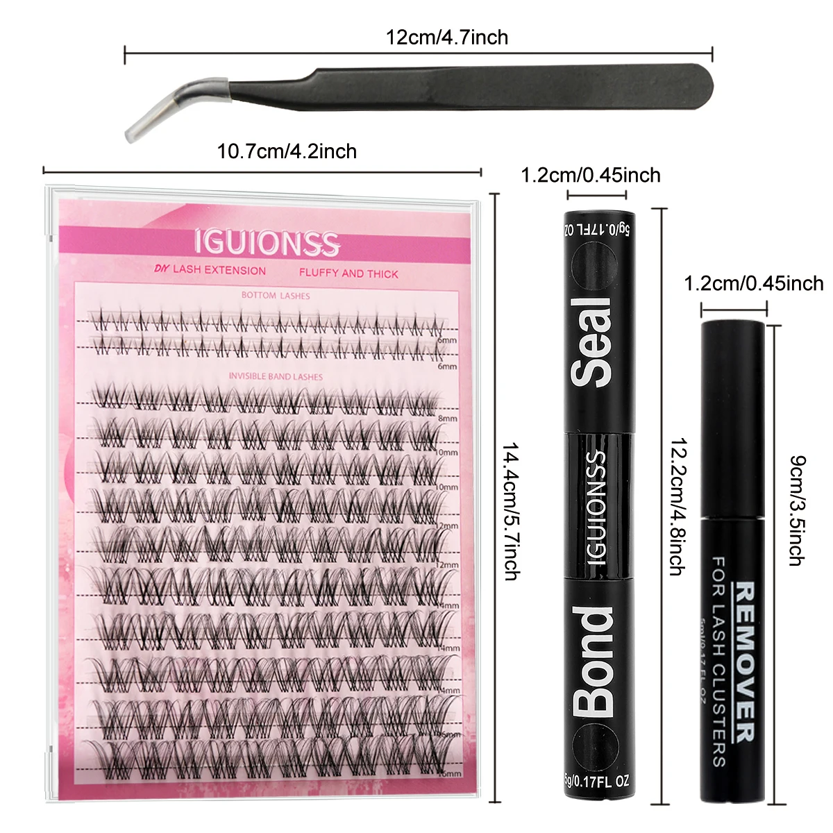 Новый набор для наращивания накладных ресниц IG3950 вьющиеся натуральные ресницы