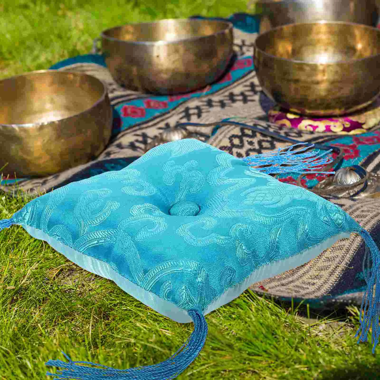 

Nepal Style Religious Bowl Pad Singing Bowl Pad Bowl Accessory Random Color