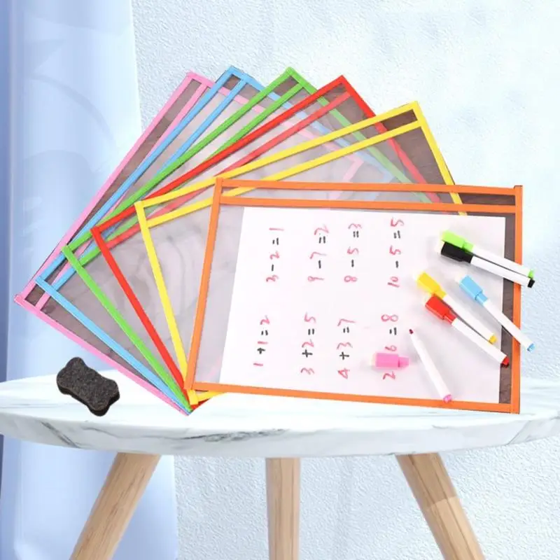 

Transparent Dry Brush Bag Kids Drawing Board Painting Doodle Coloring Learning