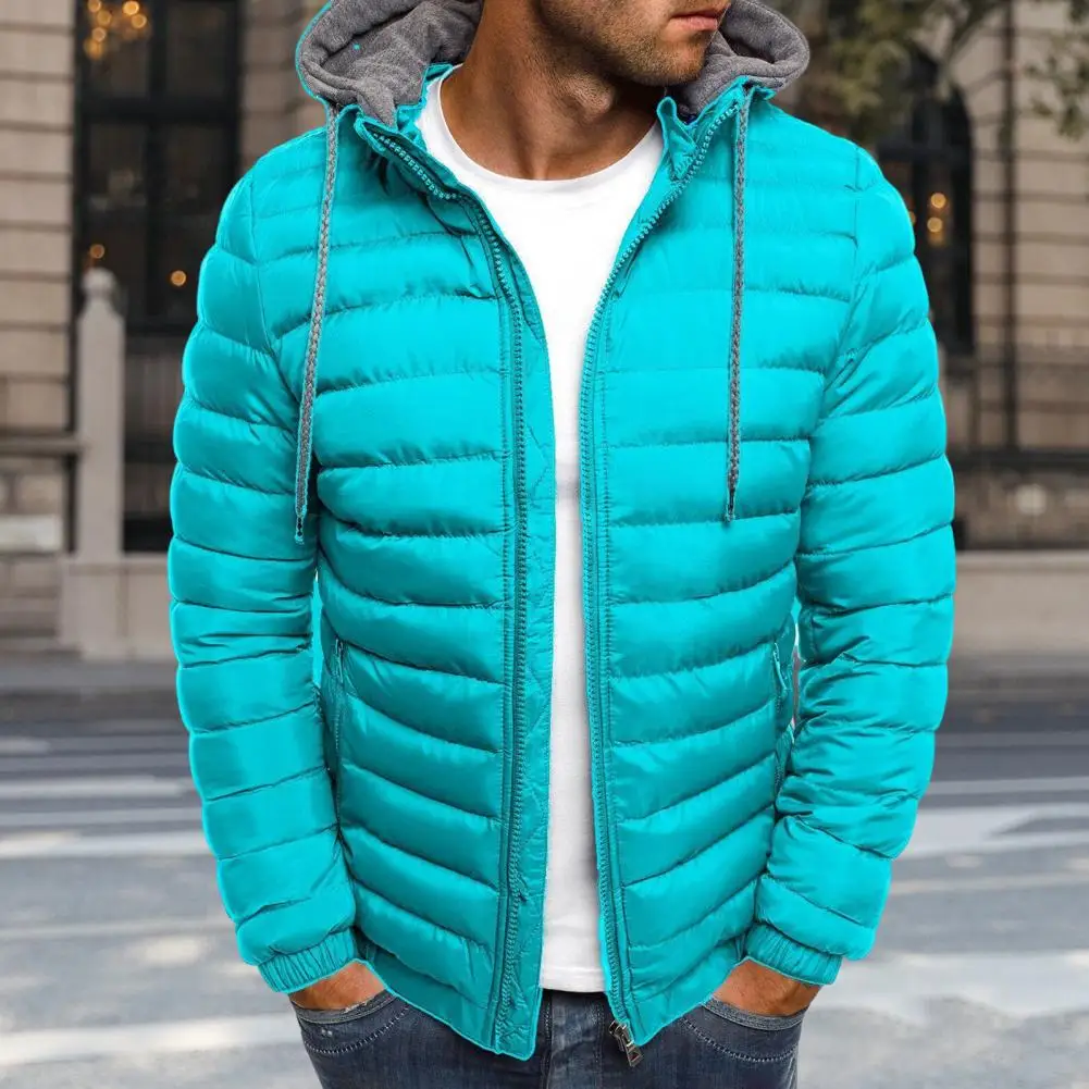 

Loose Stylish Thicken Cotton Padded Overcoat Temperament Sports Coat Solid Color for Running
