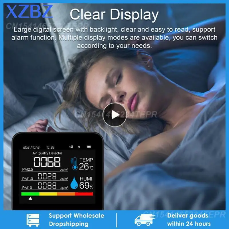 

1/2/3 шт. детектор диоксида углерода ускоряет конвекцию между воздухом и детектором с длительным сроком службы батареи, детектор температуры