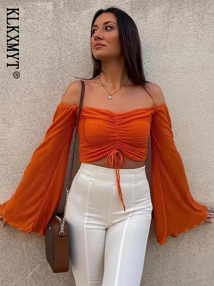 

Женская летняя модная блузка с длинным рукавом, в винтажном стиле