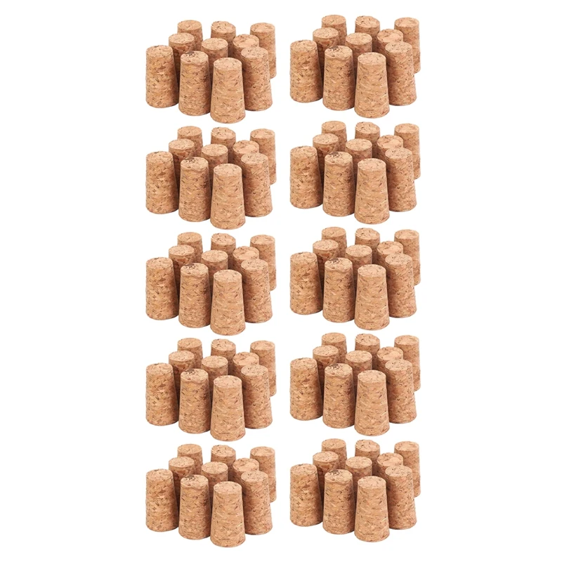 

New 100Pcs Tapered Corks Stoppers DIY Craft Art Model Building 22X17x35mm