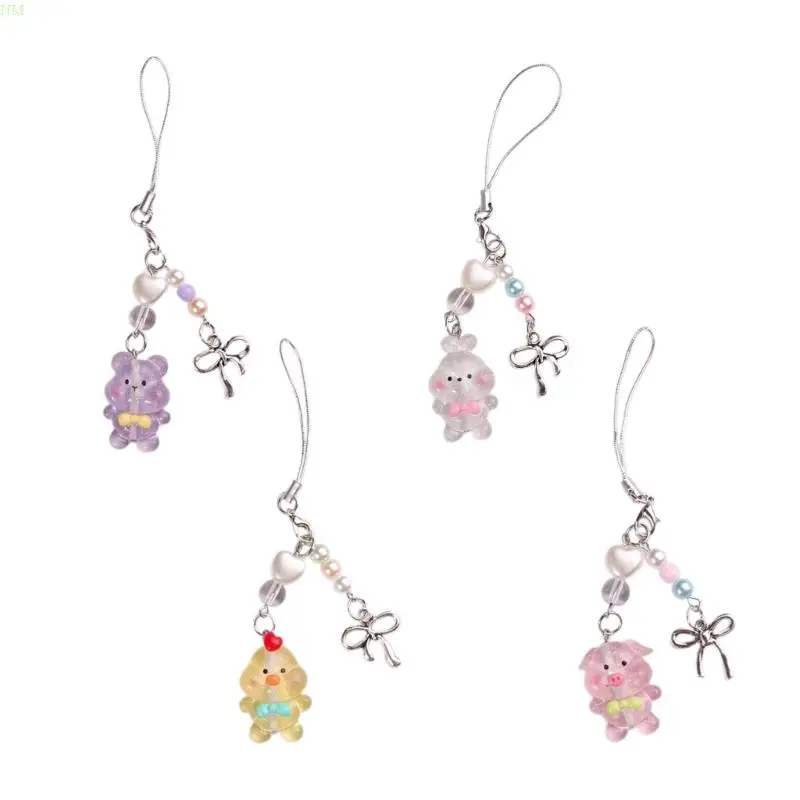 Стильный ремешок для телефона с подвеской в ​​виде животного подвеска ручной