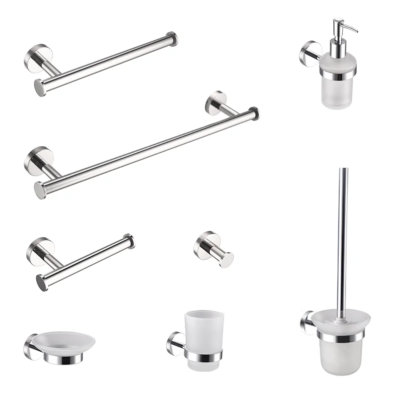 Хромированный Многофункциональный Набор Аксессуаров Для Ванной И Кухни С