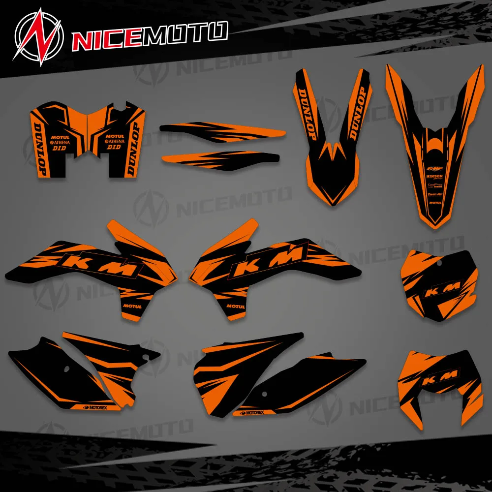 Полный набор наклеек NICEMOTO, Графическая Модель для KTM EXC EXCF XCW 2014- 2016 125-200 250 300 350-450 SX SXF 500-2015
