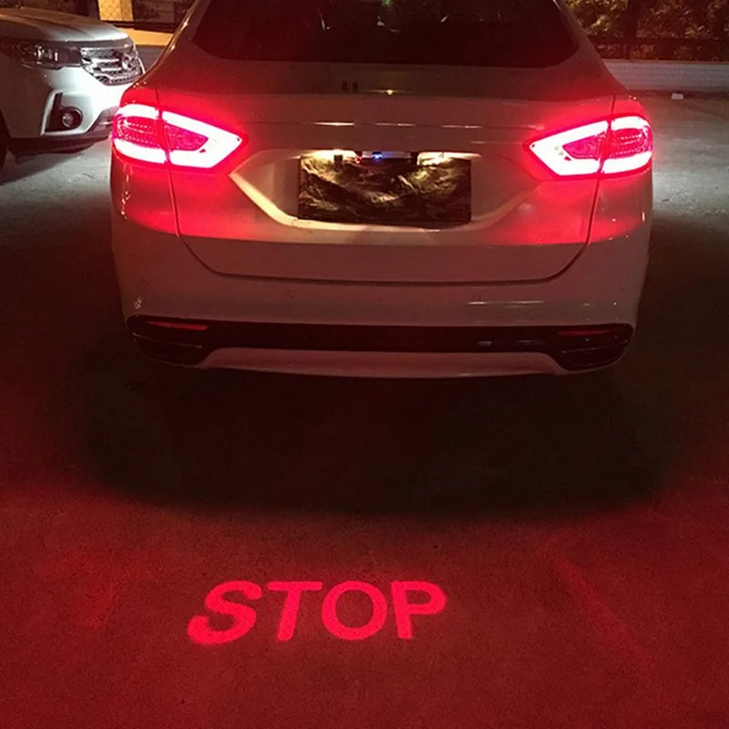 

Anti Collision Rear Car Laser Tail Fog Light Auto Brake Parking Lamp LED Stop Signal Indicator Warning Light Car Styling