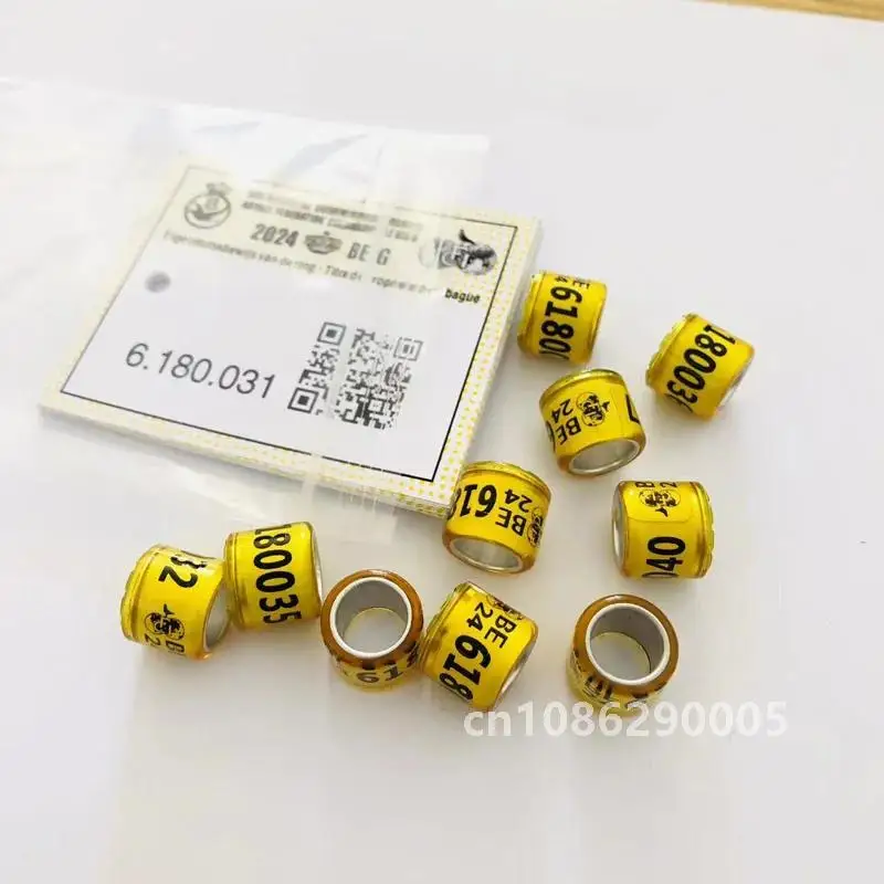 20 шт. 2024 РЕМЕНЬ Голубиные кольца с буквами и карточками Птица 8 мм