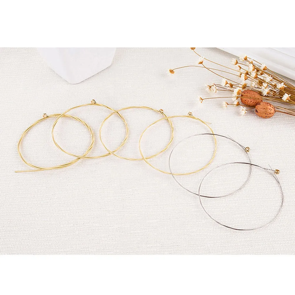 

Acoustic Guitar Guitar Strings Strings Kit Professional Stainless Steel 6pcs Durable Hot Sale Practical Useful