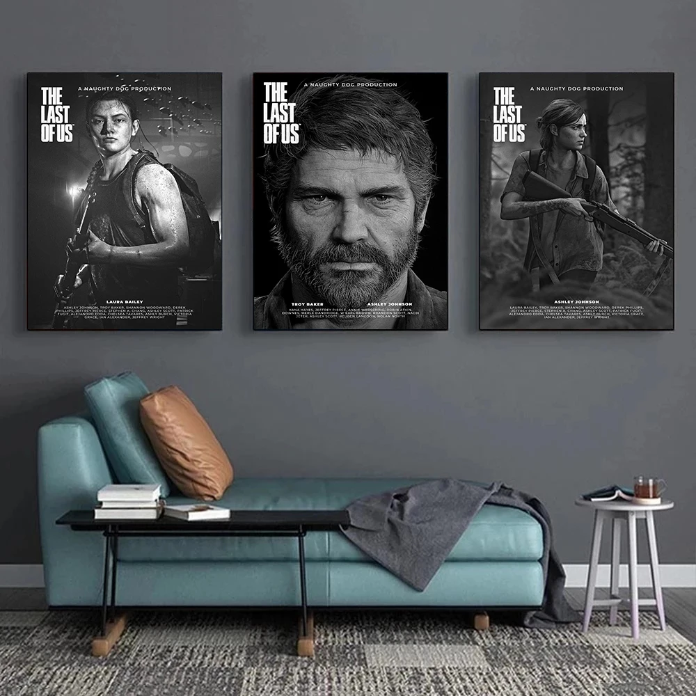 Классическая хитовая игра The Last Of Us Эбби Айли Игровой персонаж Ретро Плакат Холст