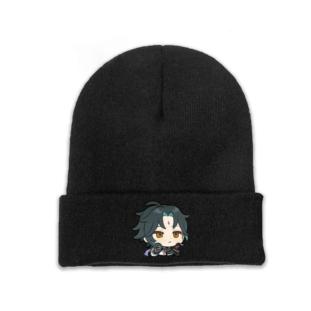 

Genshin Impact Lumine Game Skullies Beanies Caps Bored Xiao Knitted Winter Warm Bonnet Hats Unisex Ski Cap