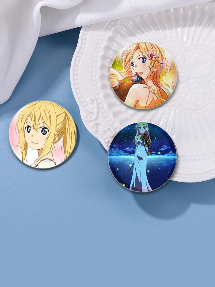 Горячая Распродажа мягкая аниме-булавка на пуговицах 32/44/58 мм круглая брошь Miyazono