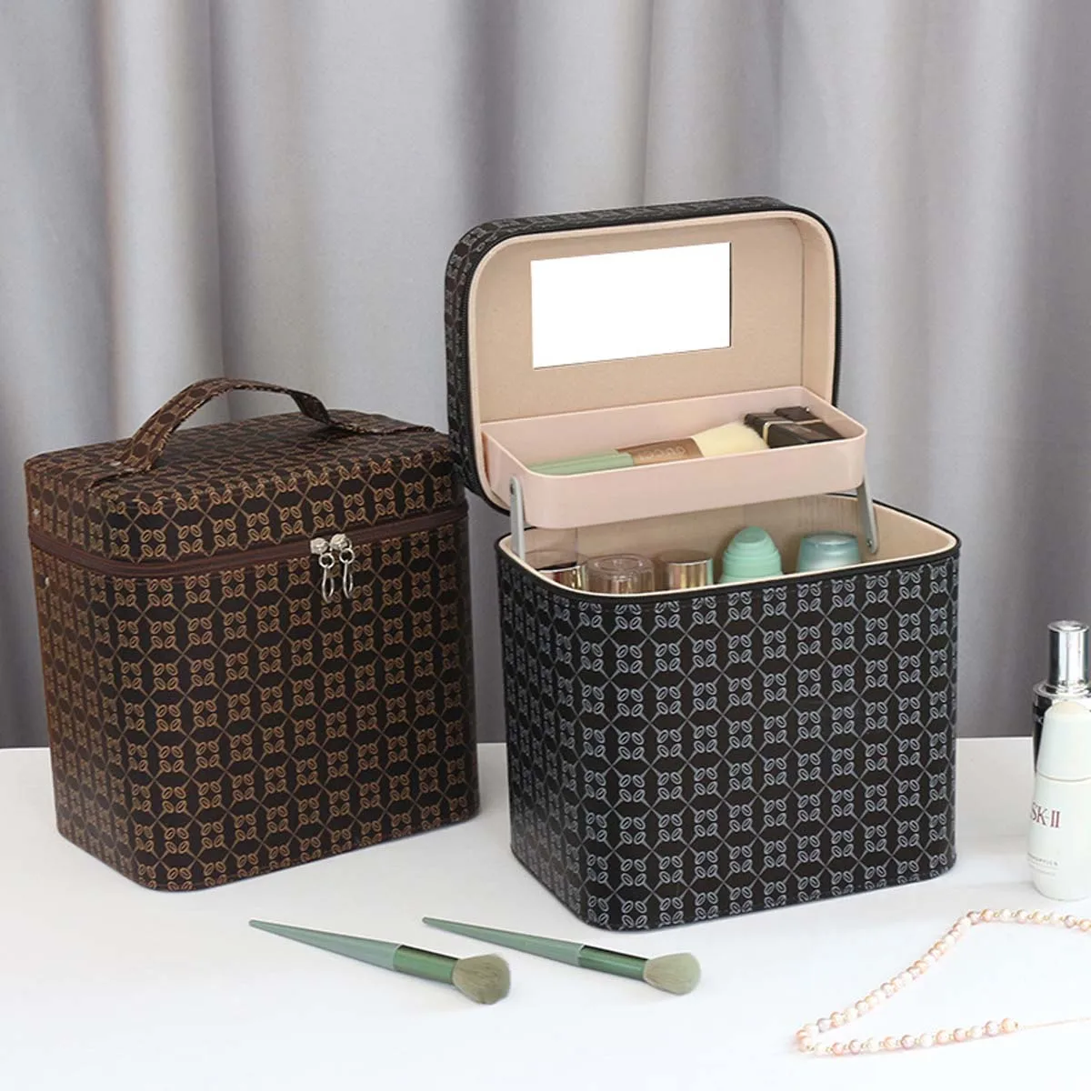 Улучшенная женская косметичка портативная вместительная сумка для хранения