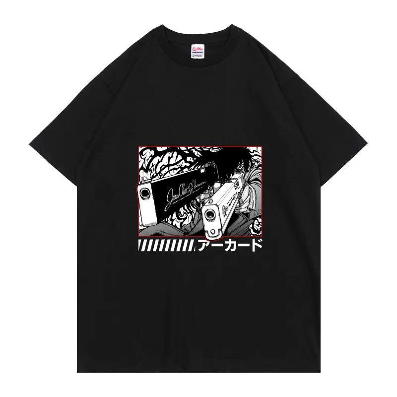 

Anime Hellsing Alucard Vintage Personalized Comics Print Pattern Tshirt Short Sleeve Cotton Casual Man Trend T-shirt High Street