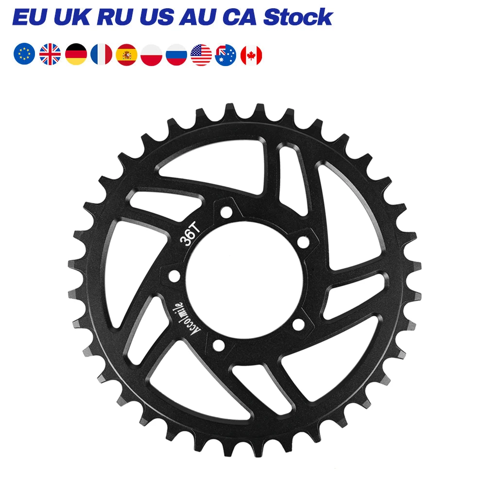 Звездочка 36T для Bafang BBS01BBS01B BBS02 BBS02B BBSHD электродвигатель со средним приводом