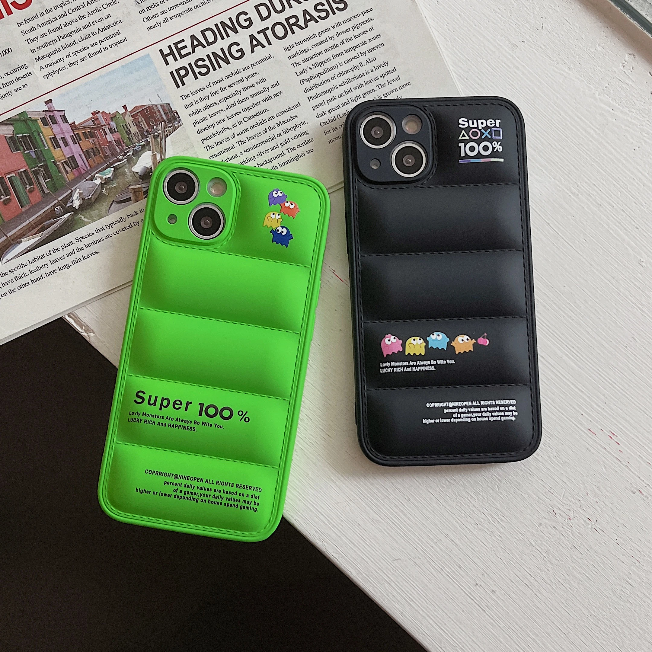 

Fashion Brand Down Jacket Phone Case For iPhone 13 12 11 Pro Max X XS XR 7 8 Plus The Super Soft Silicone Cover