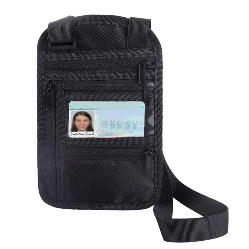 

Id Storage Bag Hidden Travel Wallet Rfid-protected Travel Neck Pouch Multifunctional Capacity Id Storage Bag for Secure Tourism