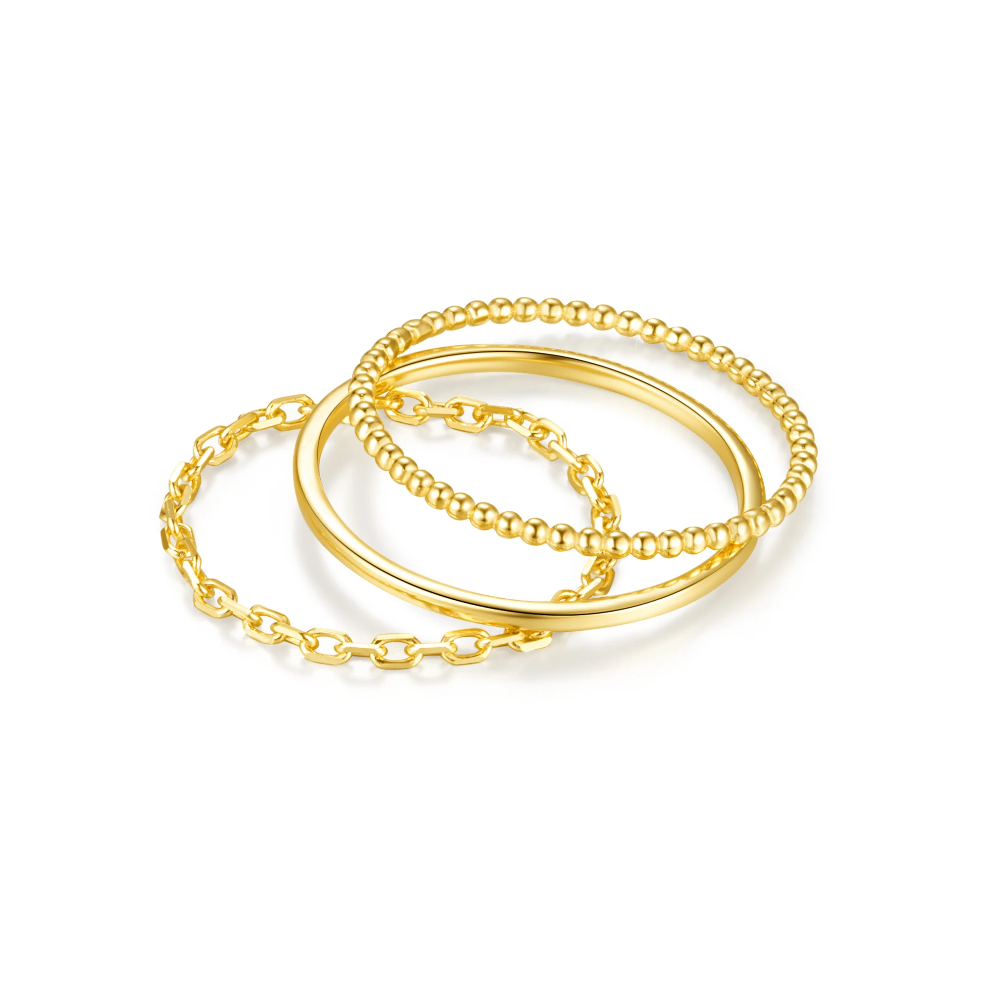 BOAKO 925 пробы серебряные кольца для женщин круглые блестящие из 3 частей ручной