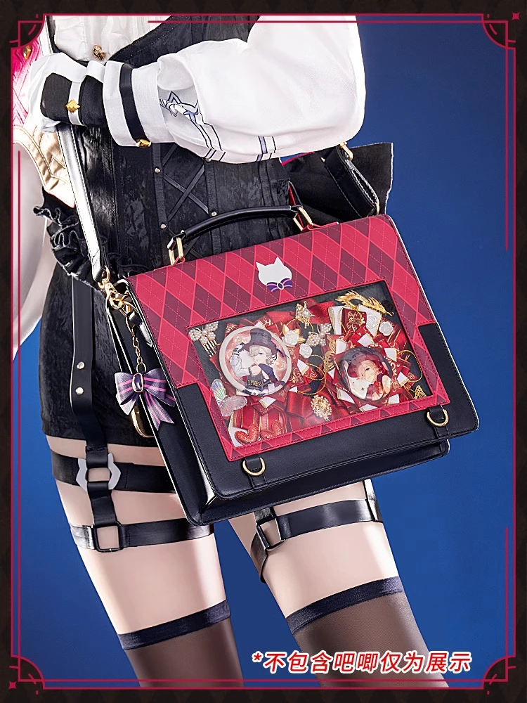 Сумка Lyney сумка Genshin Impact Doujin сумка-мессенджер для косплея рюкзак Magician кожаная в