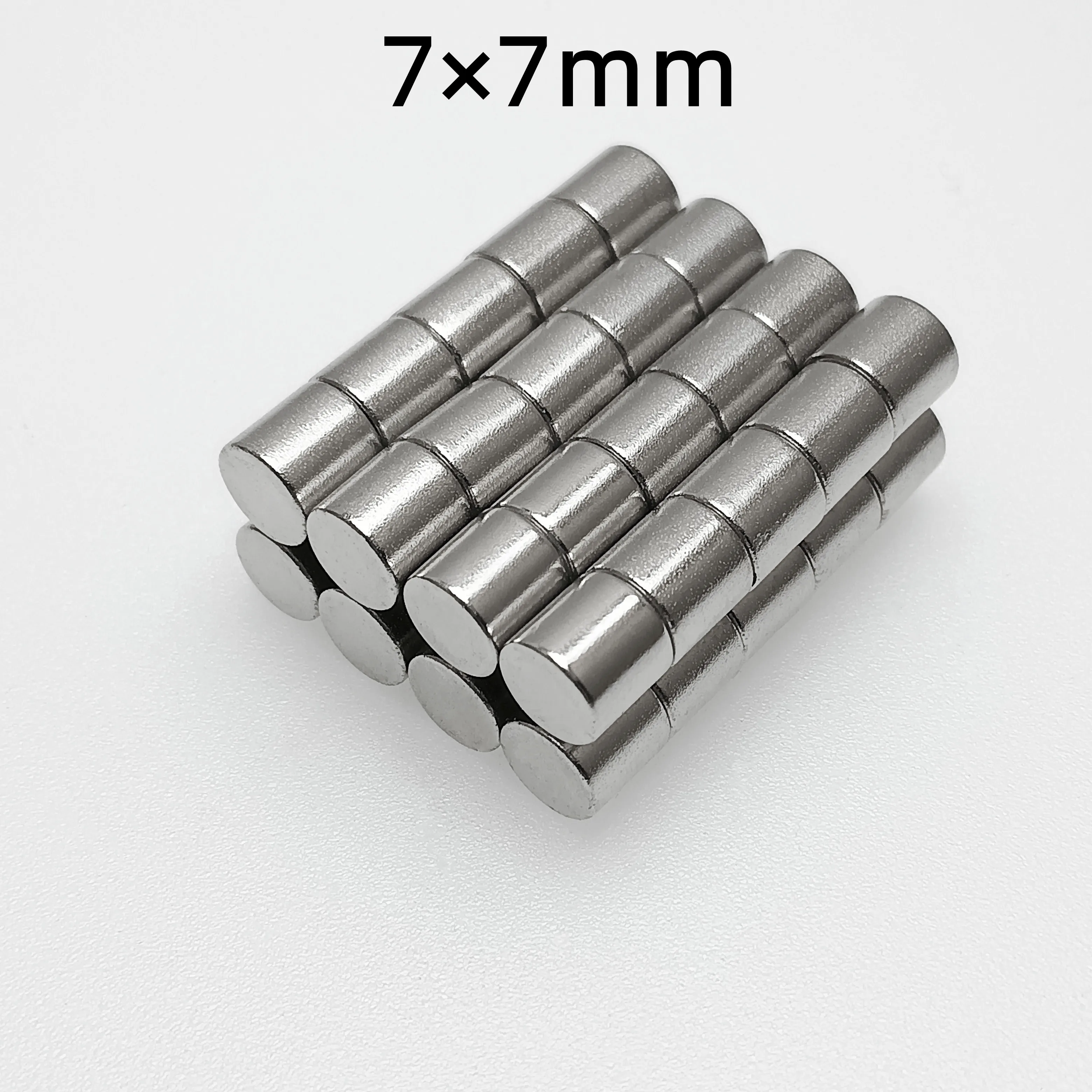 

10/20/50/100/200Pcs NdFeB 7x7 Neodymium Magnet 7mm x 7mm N35 Round Super Powerful Strong Permanent Magnetic imanes Disc 7*7